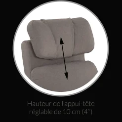 Hot Upholstered Rocking Armchair Swivel, Glider, Recliner Hailey - Nexus Charcoal Motorized Electric Gliders & Rocking Chairs|Gliders & Rocking Chairs