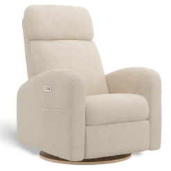 Gliders & Rocking Chairs|Gliders & Rocking Chairs>Jaymar BB Upholstered Rocking Armchair Swivel, Glider, Recliner Hailey - Beyond Sheep Cream Motorized Electric