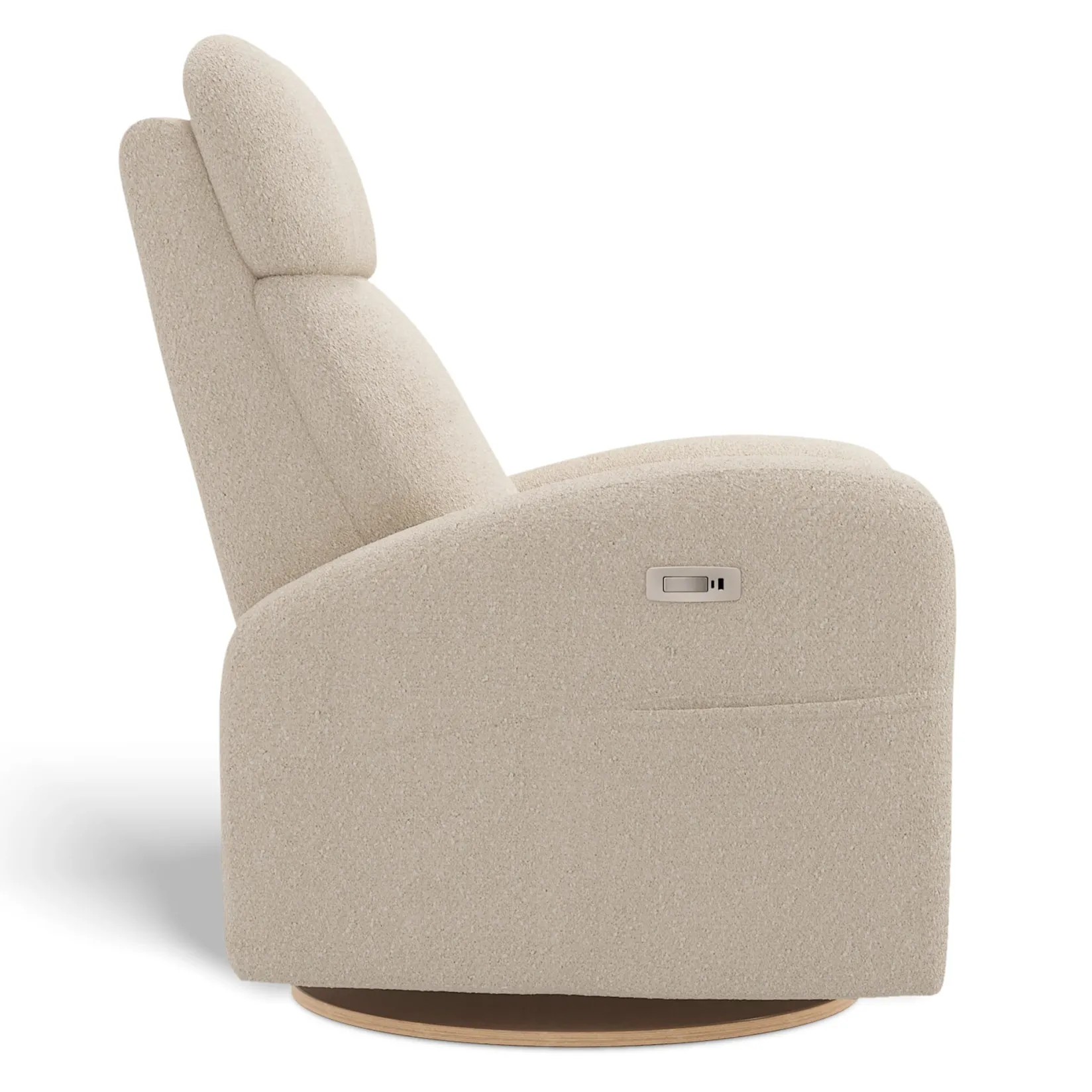 Gliders & Rocking Chairs|Gliders & Rocking Chairs>Jaymar BB Upholstered Rocking Armchair Swivel, Glider, Recliner Hailey - Beyond Sheep Cream Motorized Electric