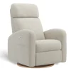 Upholstered Rocking Armchair Swivel, Glider, Recliner Hailey - Nubia Silver Motorized Electric Gliders & Rocking Chairs|Gliders & Rocking Chairs