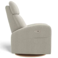 Upholstered Rocking Armchair Swivel, Glider, Recliner Hailey - Nubia Silver Motorized Electric Gliders & Rocking Chairs|Gliders & Rocking Chairs