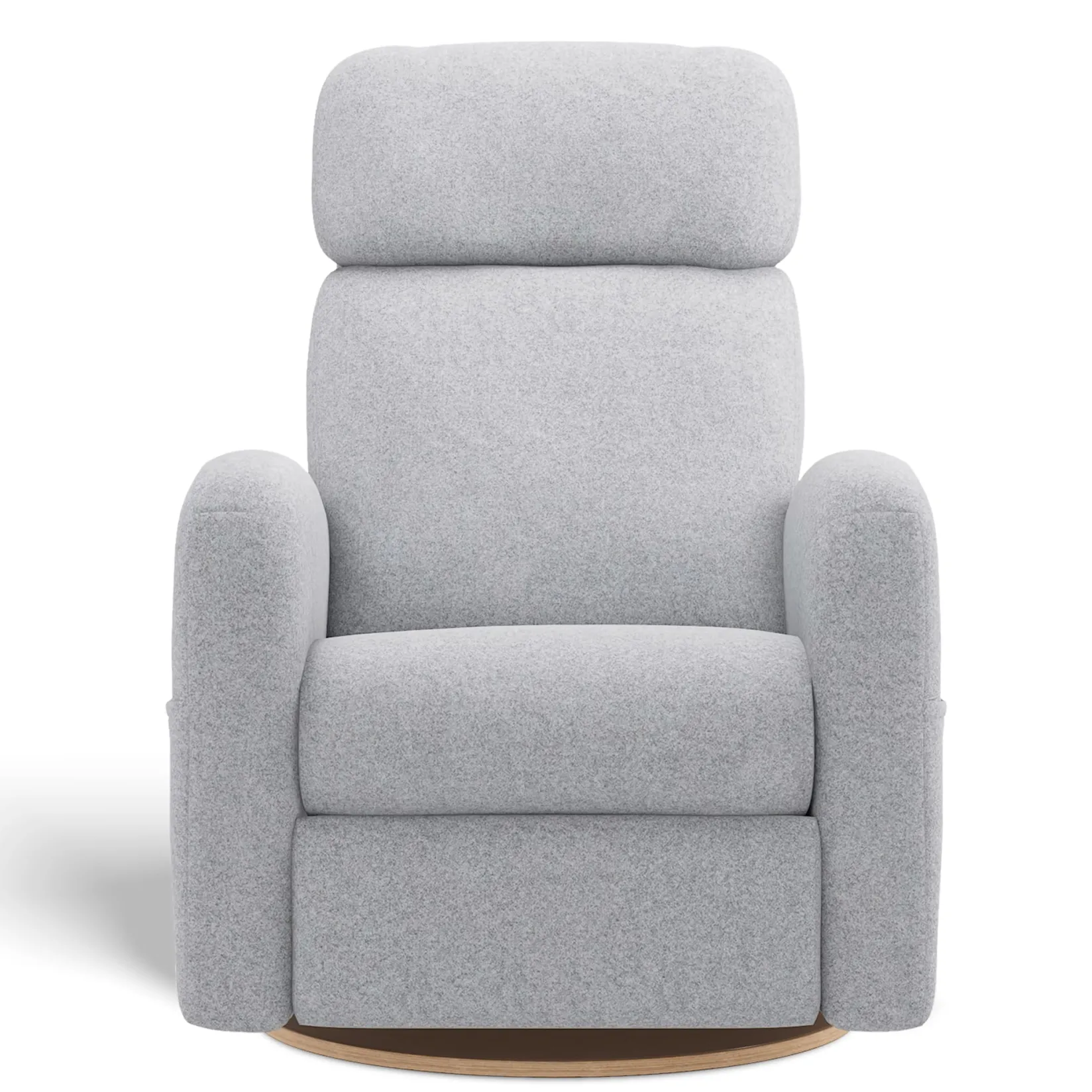 Gliders & Rocking Chairs|Gliders & Rocking Chairs>Jaymar BB Upholstered Rocking Armchair Swivel, Glider, Recliner Hailey - Arlo Heather Silver Motorized Electric