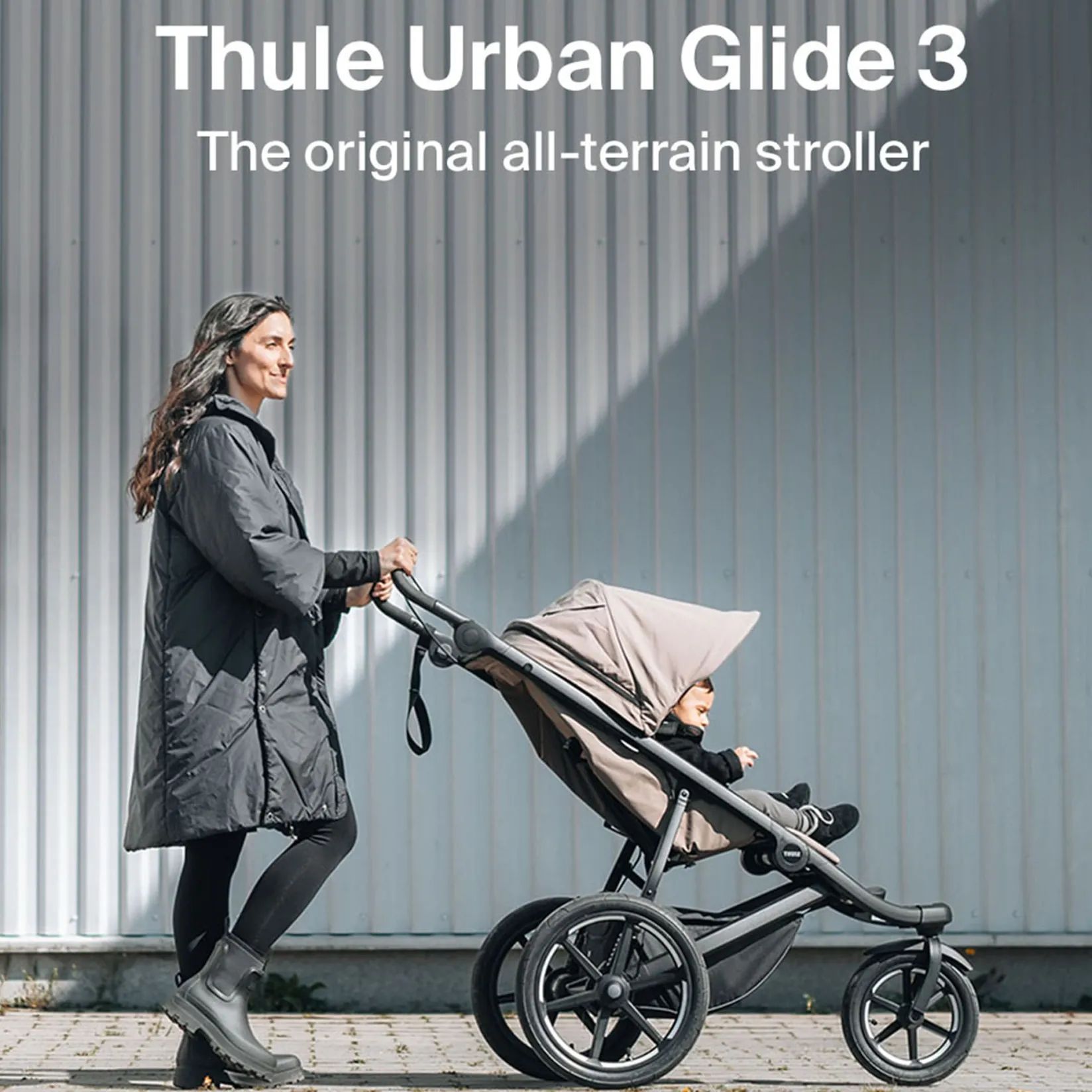 Strollers|Strollers & Trailers>Thule Urban Glide3 Stroller + Cup holder - Tinted Taupe