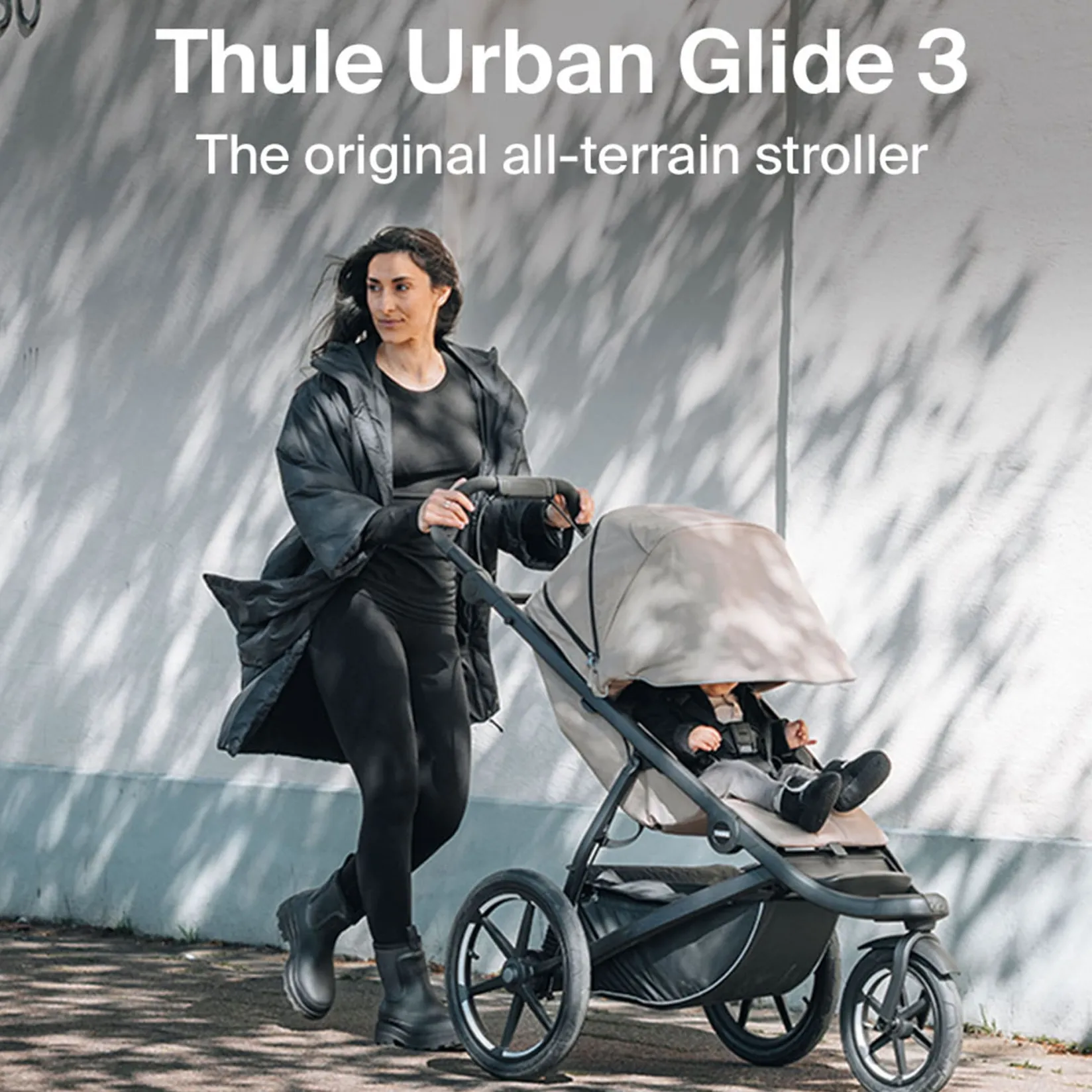Strollers|Strollers & Trailers>Thule Urban Glide3 Stroller + Cup holder - Tinted Taupe