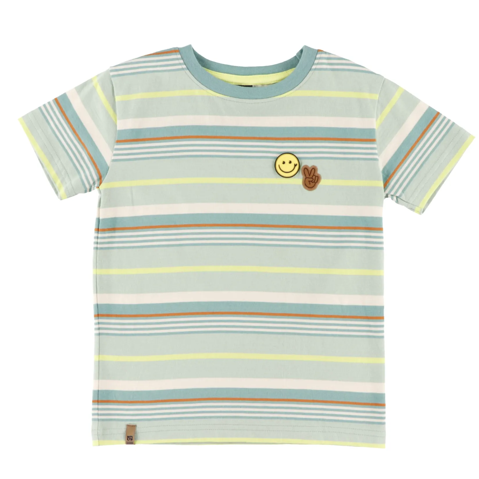 Tops>Nano Vacation Striped T-shirt 2-12 Mint