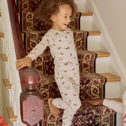 Pajamas & Bathrobes|Pajamas & Bathrobes>Petit Lem Valentine Dog Pajamas 2-7y Beige