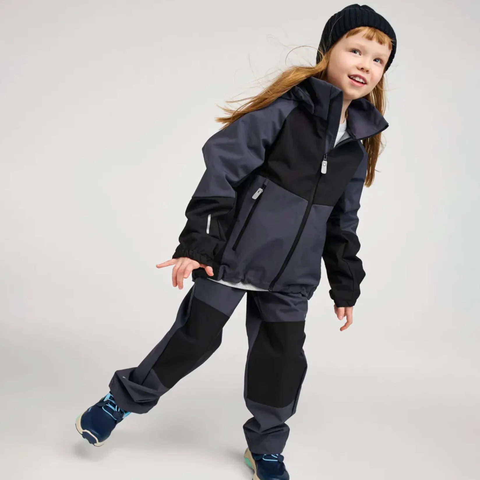 Outerwear|Outerwear>Reima Valmis Softshell Pants 7-14y Charcoal