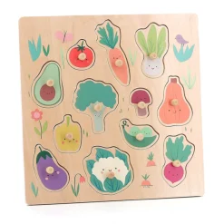 Hot Vegetables Peg Puzzle Kids Puzzles