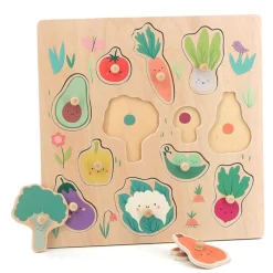 Hot Vegetables Peg Puzzle Kids Puzzles