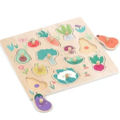 Hot Vegetables Peg Puzzle Kids Puzzles