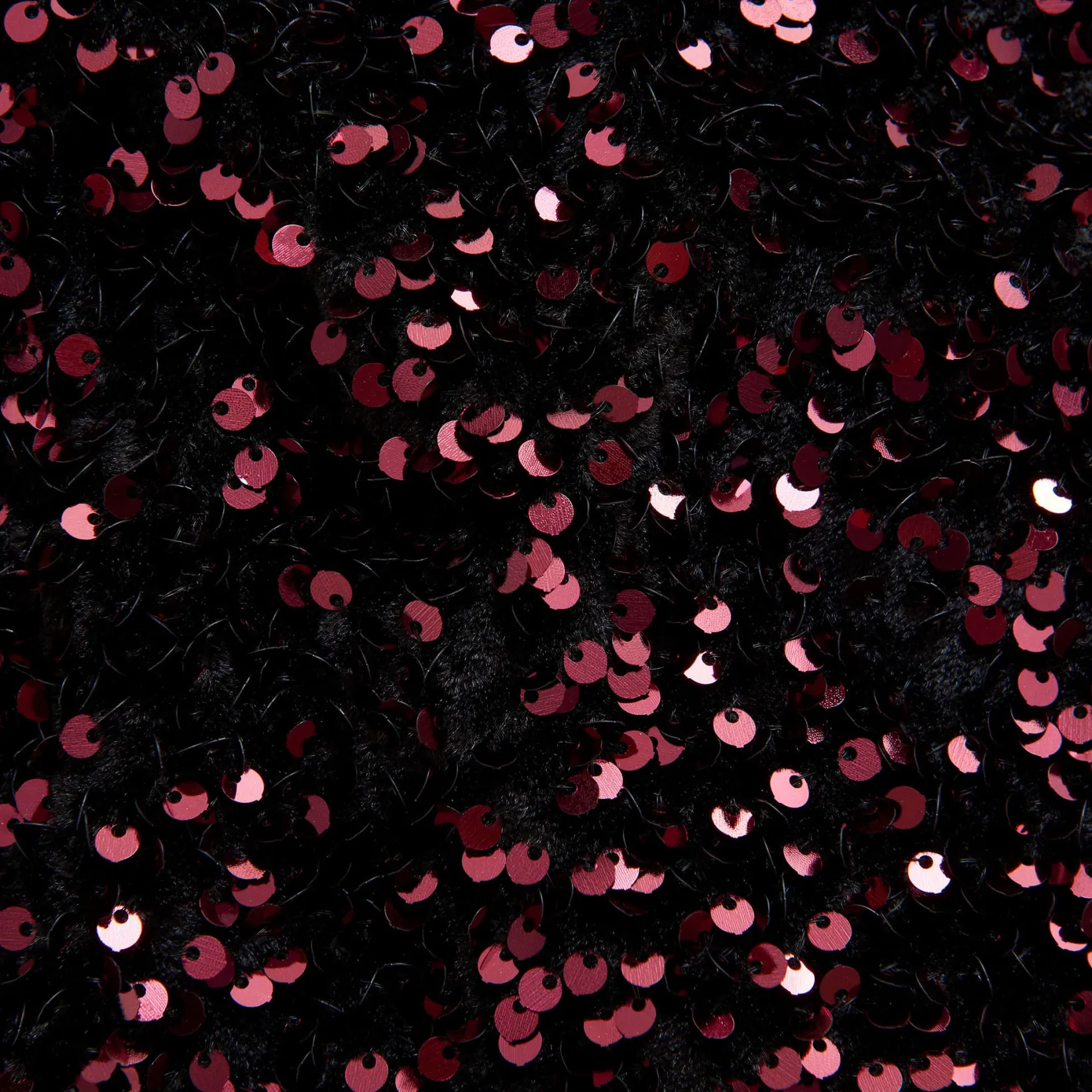 Dresses & Rompers>Creamie Velour Sequins Dress 7-14 Burgundy