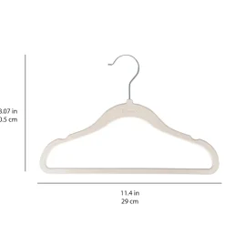 Sale Velvet Hanger (15) - Cream Wall Decorations