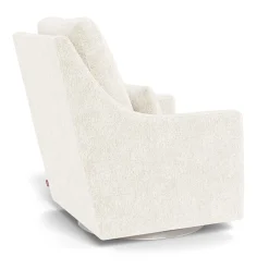 Clearance Vera Rocking and Swivel Chair - White Faux Sheepskin / Steel Gliders & Rocking Chairs|Gliders & Rocking Chairs
