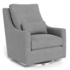 Outlet Vera Rocking and Swivel Chair - Pepper Grey / Steel Gliders & Rocking Chairs|Gliders & Rocking Chairs