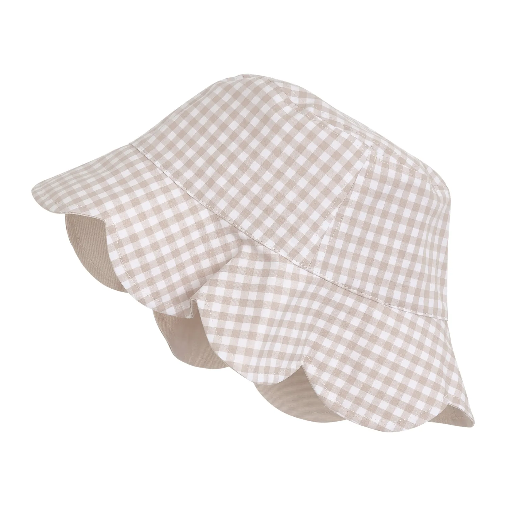 Hats And Caps>Huttelihut Vichy 40 Upf Bucket Hat 6-24m Beige