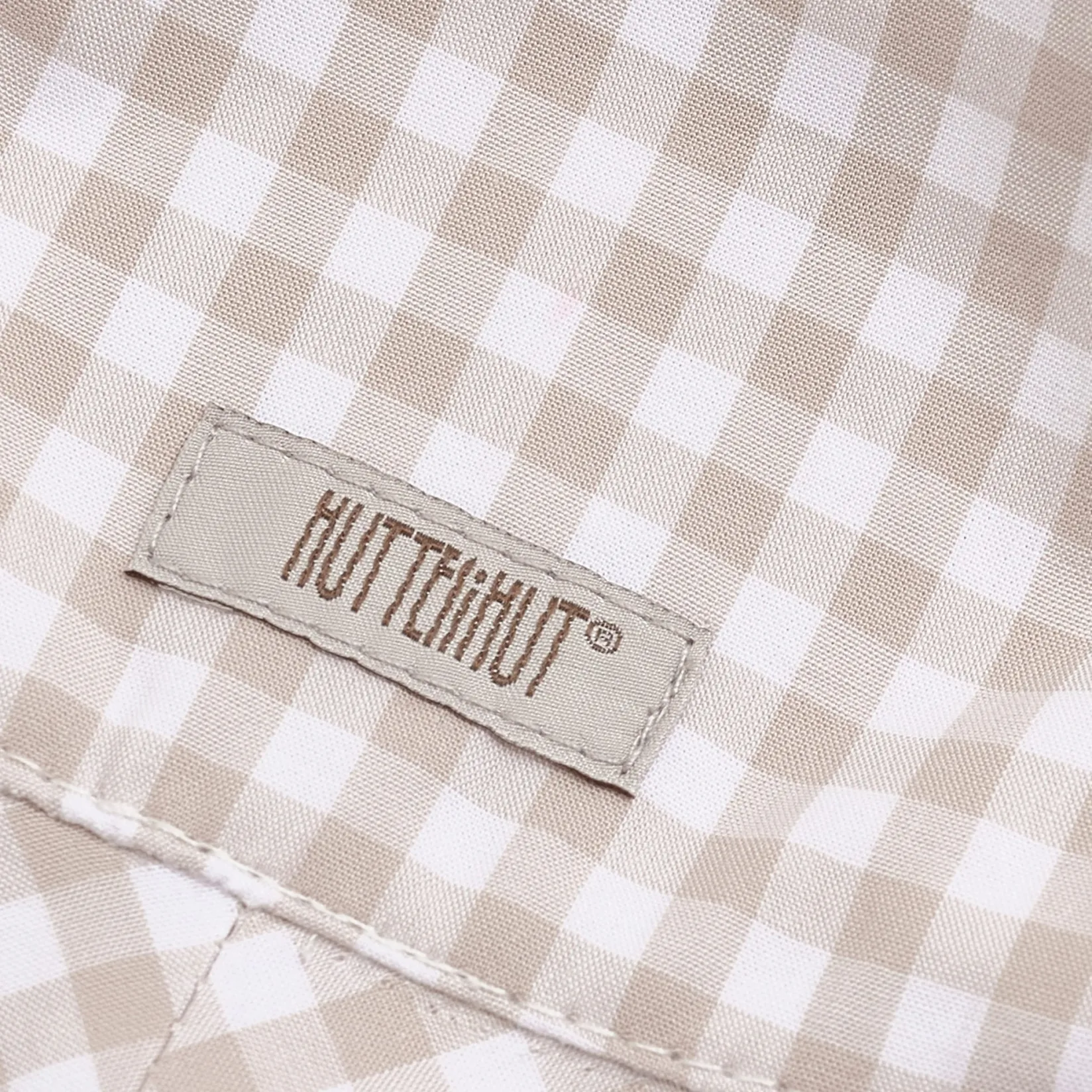 Hats And Caps>Huttelihut Vichy 40 Upf Bucket Hat 6-24m Beige