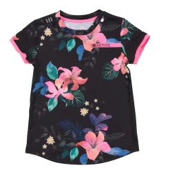 Sportswear|Tops>Nano Vitamin Printed T-shirt 4-12 Black