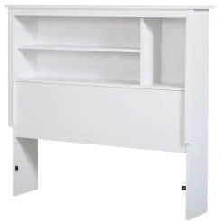 Twin, Full & Queen Beds>South Shore Vito Twin Bookcase Headboard - Pure White