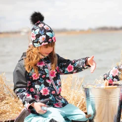 Sale Watercolor Flowers Hat 2-14 Kids Beanies