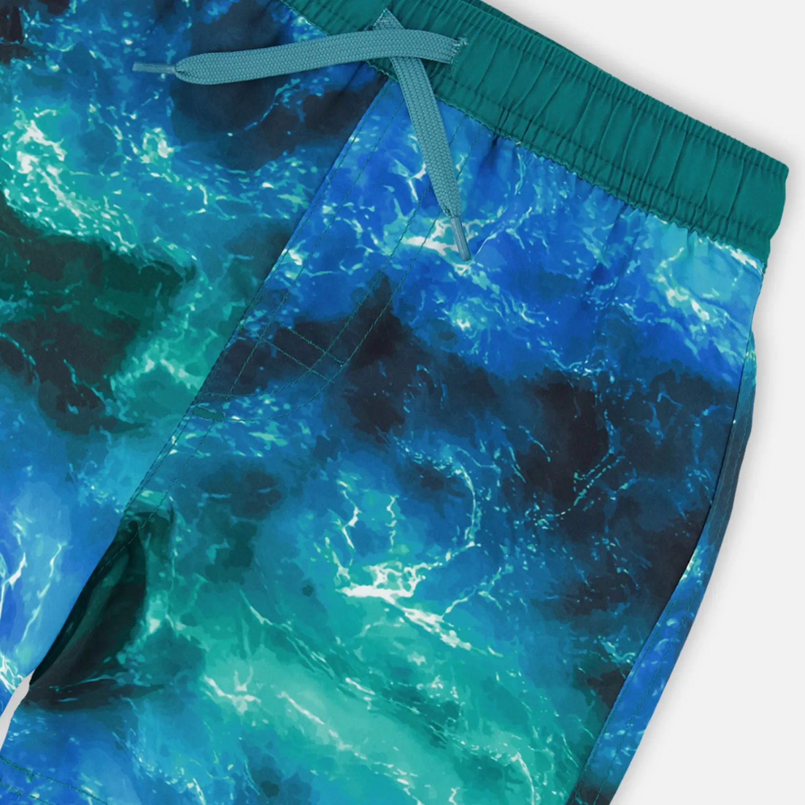 Swimsuits>Deux par Deux Waves Swim Short 2-6 Navy
