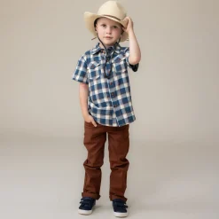 Online West Plaid Shirt 2-12 Kids/BOY Tops