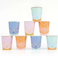 Party Supplies>Meri Meri Western Bandana Cups (8)