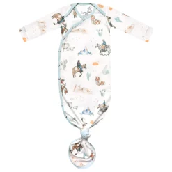 Pajamas|Sleep Bags>Copper Pearl Western Boone-Knotted Gown 0m