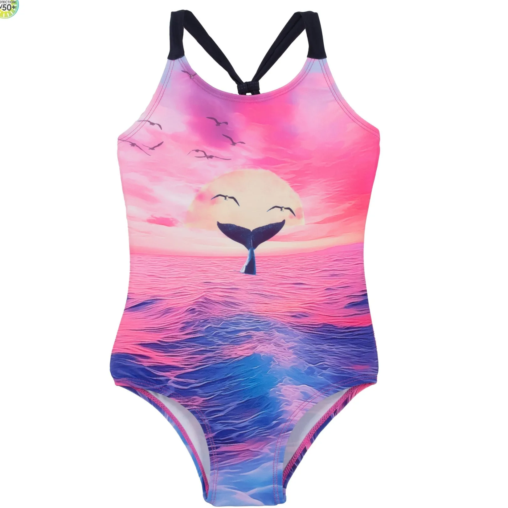 Swimsuits>Nano Whale Swimsuit 2-14y Fuchsia