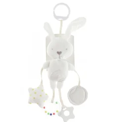 Stroller & Car Seat Toys|Developmental Toys>Bebe Confort White Bunny Activity