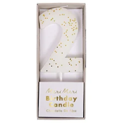 Party Supplies>Meri Meri White Number 2 Candle