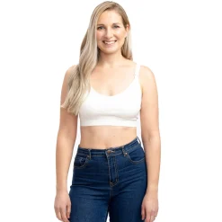 Bras|Underwear>Momzelle Seamless Nursing Bra White
