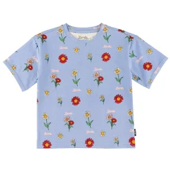 Tops>Birdz Wildflower Aop T-shirt 2-10 Blue