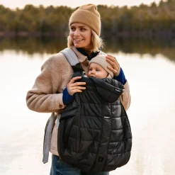 Outdoors & Travel|Baby Carriers>Babybjorn Winter Cover Baby Carrier - Black