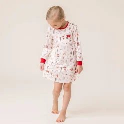 Pajamas & Bathrobes>Nano Winter Nightgown 2-12 Ivory