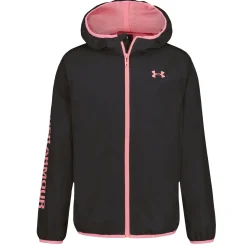 Outerwear|Coats & Jackets>Under Armour Wintuck Wordmark Windbreaker Noir