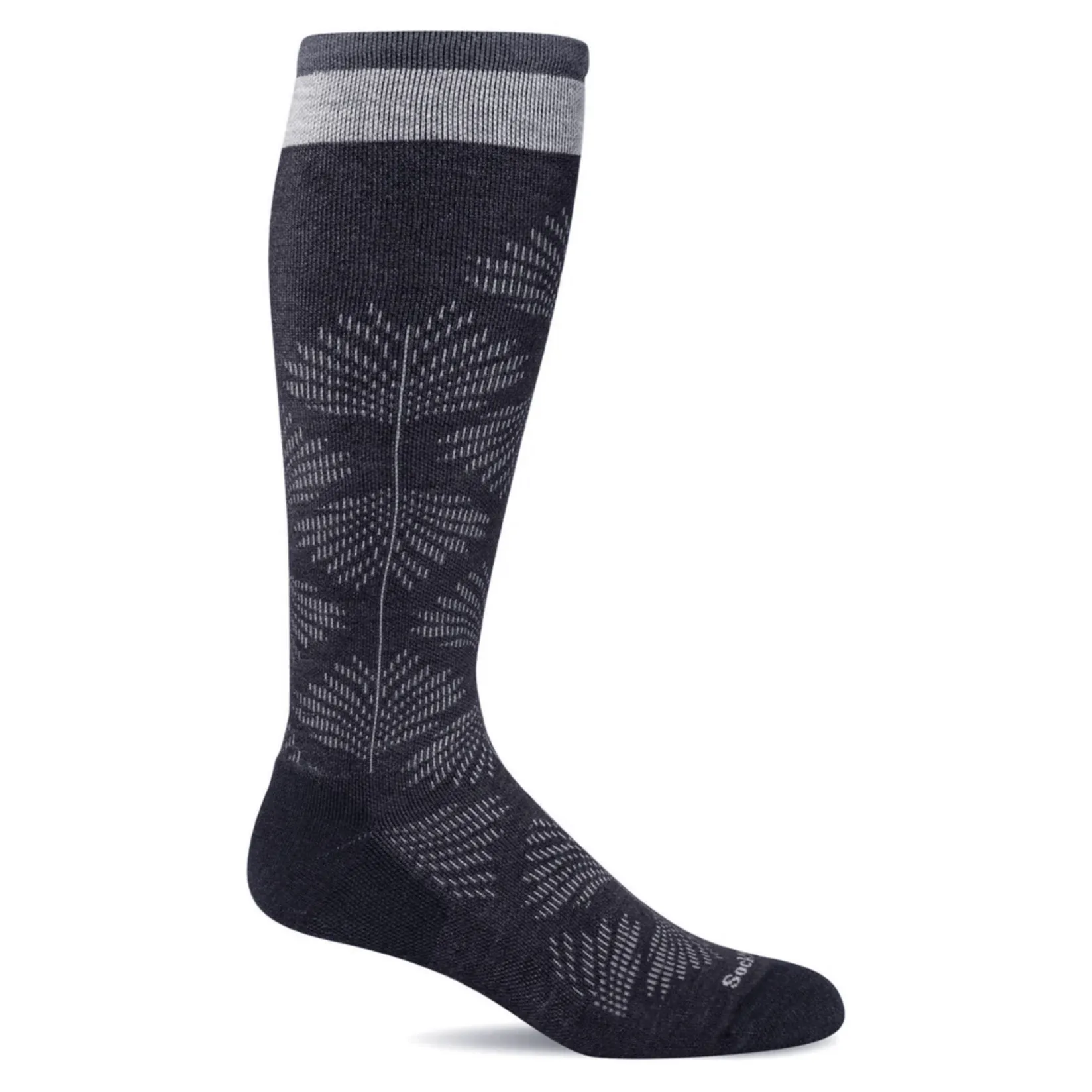 Underwear|Tights & Leggings>Sockwell Women's Full Floral Compression Socks - Wide Calf Fit
