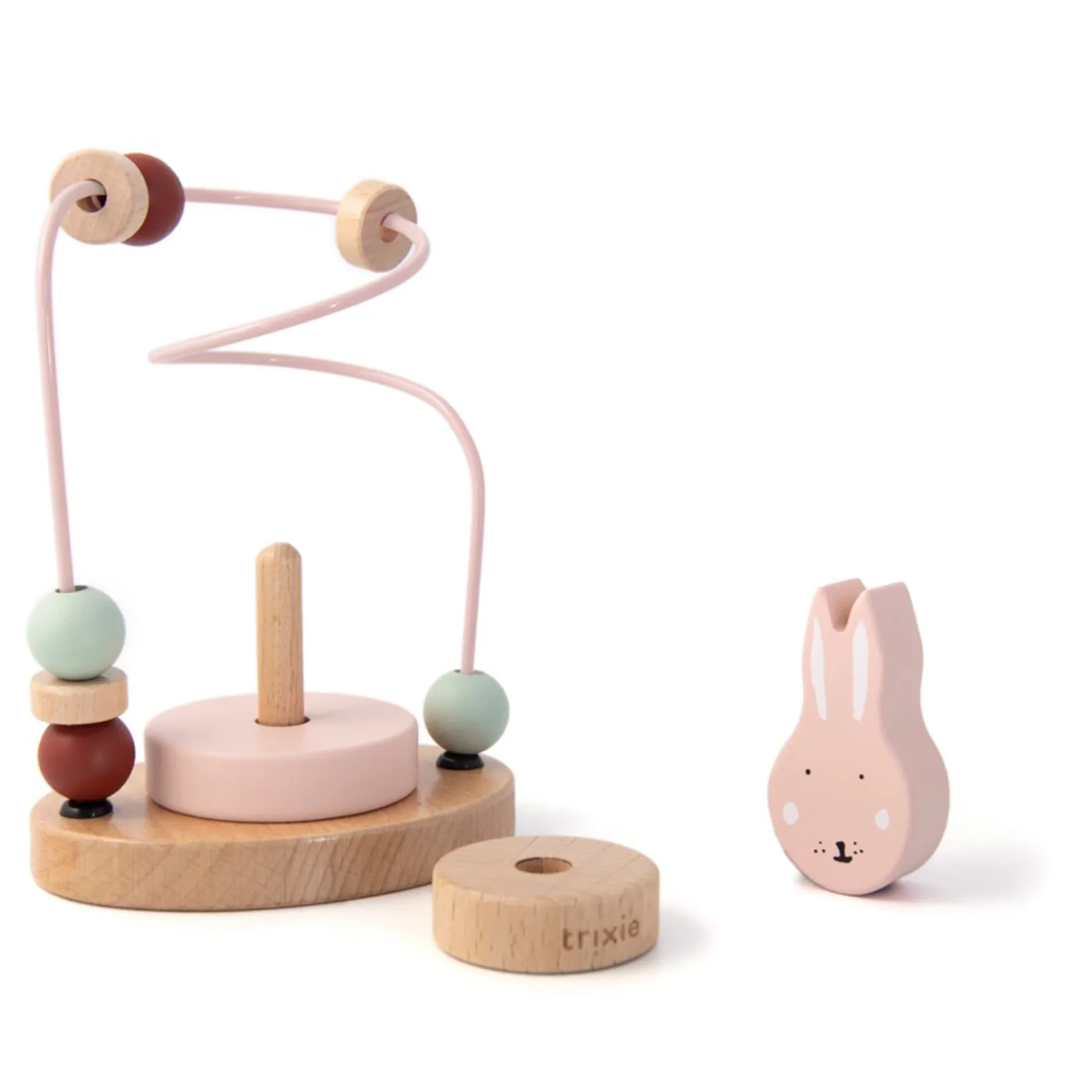 Developmental Toys>Trixie Wooden Beads Maze Mrs Rabbit