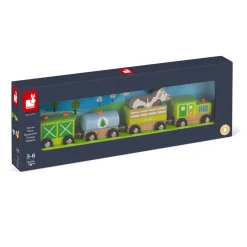 Wooden Toys>Janod Wooden Magnetic Farm Train