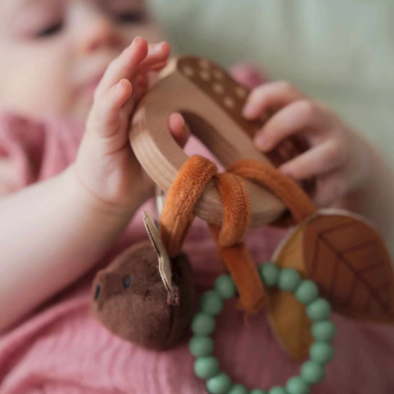 Hot Wooden Rattle - Forest Teething Toys