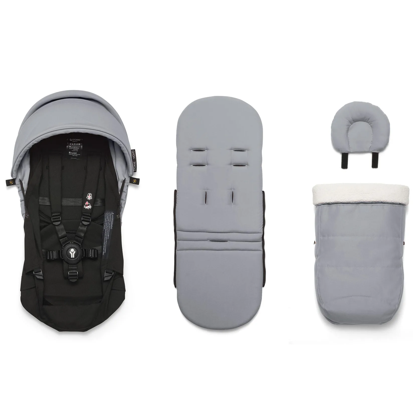 Strollers|Strollers & Trailers>Stokke YOYO³ 0+ Newborn Pack - Stone