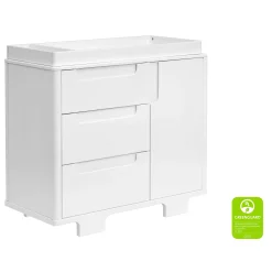Sale Yuzu 3-Drawer Changer Dresser - White Changing Tables
