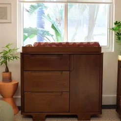 Discount Yuzu 3-Drawer Changer Dresser - Natural Walnut Changing Tables