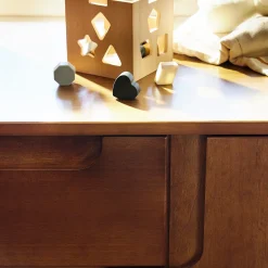 Discount Yuzu 3-Drawer Changer Dresser - Natural Walnut Changing Tables