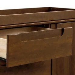Discount Yuzu 3-Drawer Changer Dresser - Natural Walnut Changing Tables