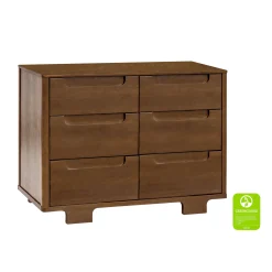 Storage Furniture>Babyletto Yuzu 6-Drawer Dresser - Natural Walnut