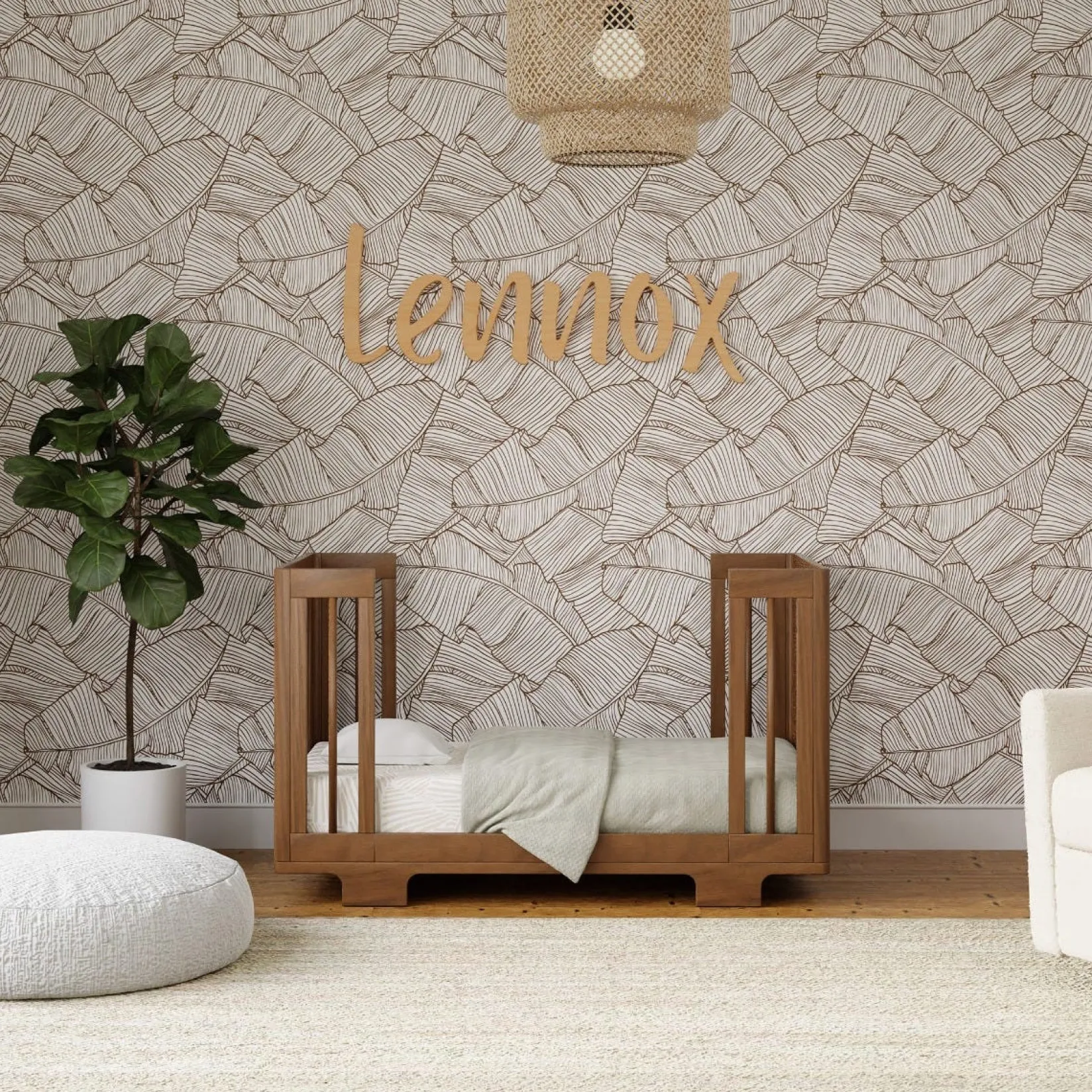 Hot Yuzu 8-in-1 Convertible Crib - Walnut Cribs & Mattresses|Cribs & Mattresses