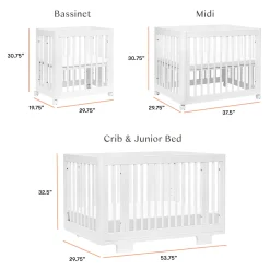 Hot Yuzu 8-in-1 Convertible Crib - White Cribs & Mattresses|Cribs & Mattresses