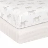 Hot Zebras-2pk Percal Crib Sheet Kids Sheets|Bedding