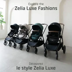 Outlet Zelia Luxe 5-in-1 Modular Travel System - Basalt Black Kids Strollers|Strollers & Trailers