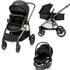 Zelia Luxe 5-in-1 Modular Travel System - New Hope Black Kids Strollers|Strollers & Trailers